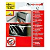 Fix-o-moll Klettpad (48 x 25 mm, Grau/Schwarz, Selbstklebend, 4 Stk.)