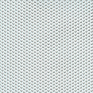 Kantoflex Okrugla perforirana ploča (500 x 250 mm, Debljina: 0,7 mm, Aluminij, Eloksirano, Promjer rupica: 4 mm)