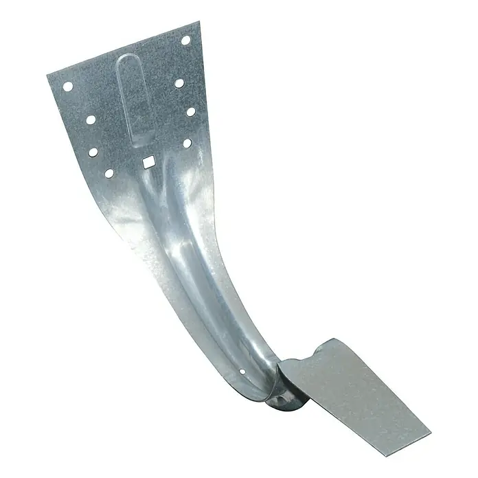Sarei Dachrinnenhalter - Nennweite: 125 mm, Stahl, Schrauben - Metallischer Dachrinnenhalter zur Befestigung und Sicherung von Dachrinnen, gefertigt aus robustem, verzinktem Stahl.