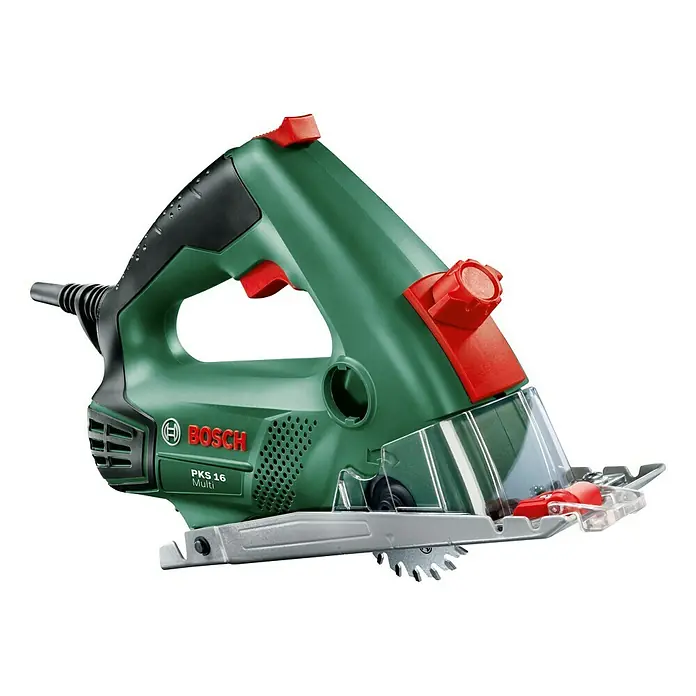 Bosch Handkreissäge PKS 16 - 400 W, Durchmesser Sägeblatt: 65 mm - Bosch PKS 16 Multi-Handsäge mit einer ergonomischen Bauform für präzise Schnitte in diversen Materialien. Ein zuverlässiges Werkzeug für Heimwerker.