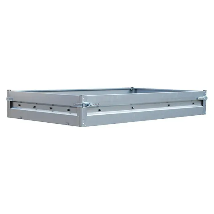 Stema Bordwandaufsatz - Kasteninnenmaß: 201 x 117 x 30 cm - Der Aluminium-Bordwandaufsatz für Anhänger bietet Stabilität und Erweiterung der Ladefläche. Ideal für sicheren Transport.