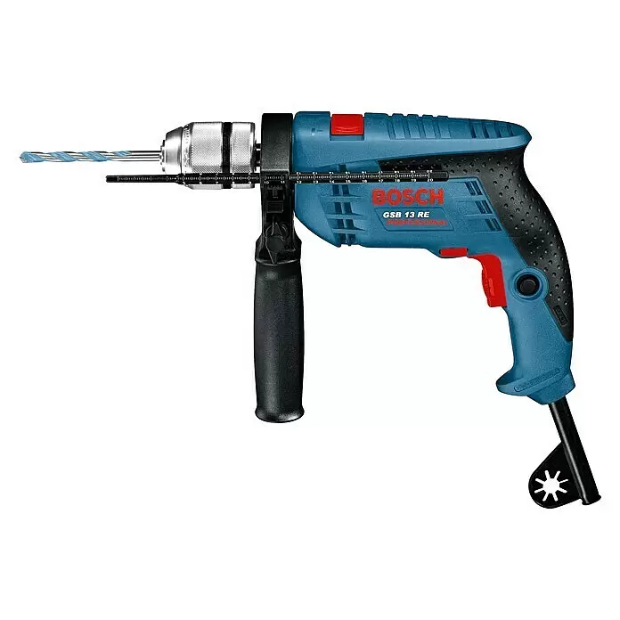Bosch Professional Schlagbohrmaschine GSB 13 RE600 W, Schnellspannbohrfutter Left Side View