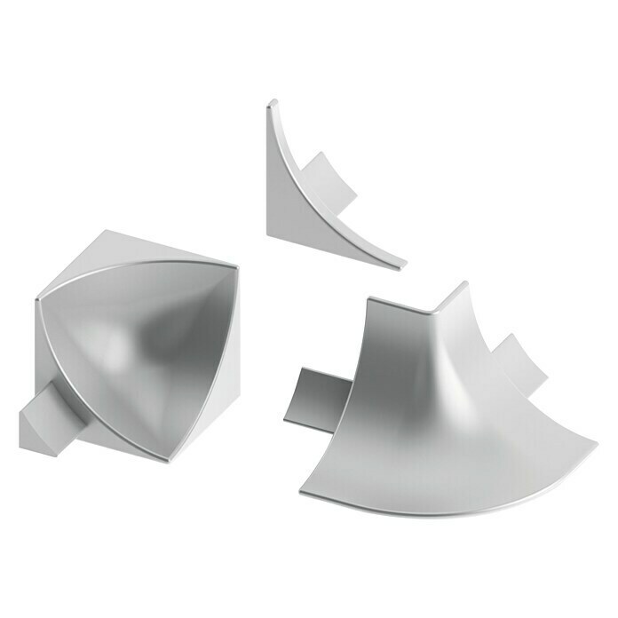 Randvoegen-hoek (Acrylonitril-butadieen-styreen (ABS), Zilver, 8 mm)
