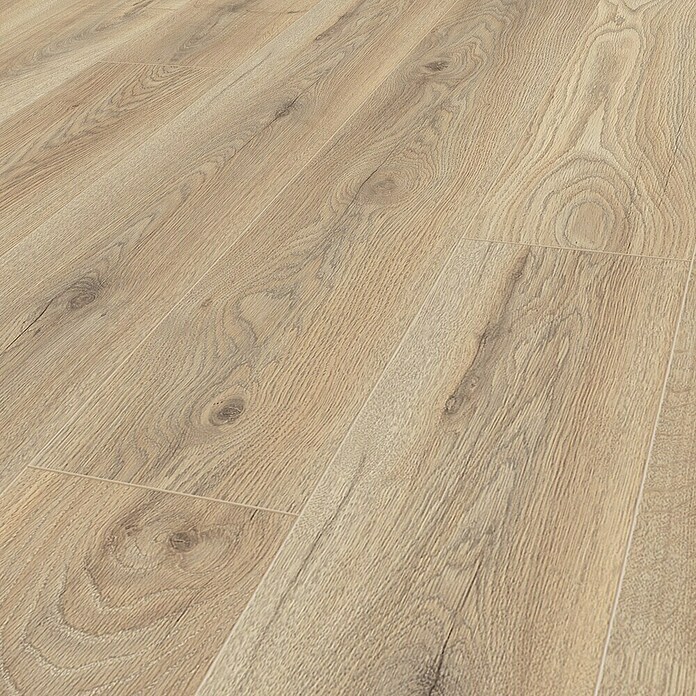 Krono Original Laminat Organic Clever Silent Ashland Oak (1.288 x 195 x 7 mm, Landhausdiele, Ashland Oak) | BAUHAUS