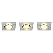 Tween Light LED-Einbauleuchten-Set (3 x 5 W, Eckig, Nickel matt, Warmweiß)