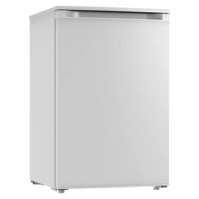 PKM Vollraumkühlschrank KS128EW - Nutzinhalt Gesamt: 128 l, 55,6 x 54,6 x 84,7 cm, Weiß - Weißer freistehender Kühlschrank mit integriertem Griff.