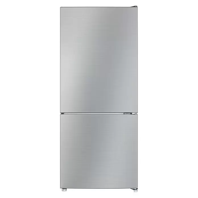 PKM Kühl-Gefrierkombination KG117ES - Nutzinhalt Gesamt: 117 l, 49,5 x 47 x 114 cm, Silber - Edelstahl-Kühl-Gefrierkombination mit zwei Türen und Gefrierfach unten.