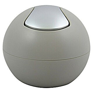 Spirella Standard-Mülleimer Bowl (Ø x H: 16 x 14 cm, 1 l, Taupe matt)