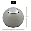 Spirella Abfalleimer Bowl (1 l, Taupe, Kunststoff) | BAUHAUS