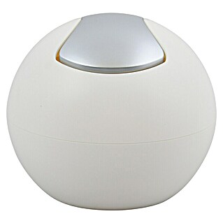 Spirella Standard-Mülleimer Bowl (Ø x H: 16 x 14 cm, 1 l, Weiß matt)
