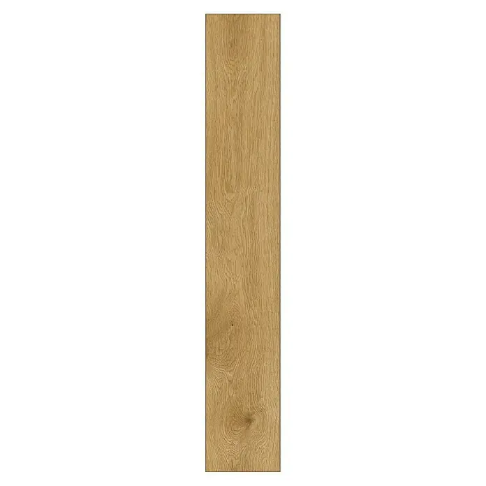 Krono Original Vinylboden Rocko Classic - Humidor, Landhausdiele, 1.210 x 192 x 5 mm - Nahaufnahme einer einzelnen Diele Eiche Landhausdiele mit natürlicher Holzmaserung und warmen Farbtönen.