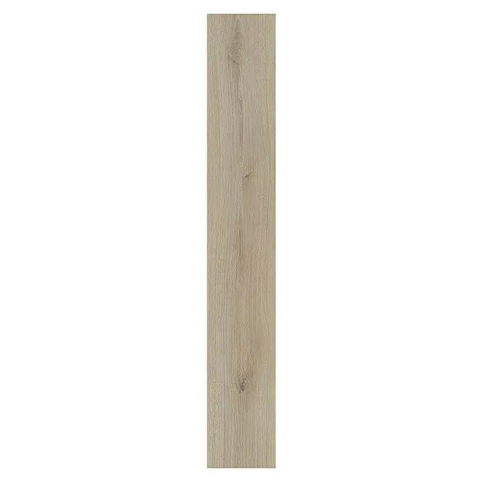 Krono Original Laminat Atlantic 8 - Ecru Cantal Oak, Landhausdiele, 1.288 x 195 x 8 mm - Die natürliche Schönheit einer einzelnen Holzdiele in einem warmen, hellen Farbton mit subtilen Maserungen.