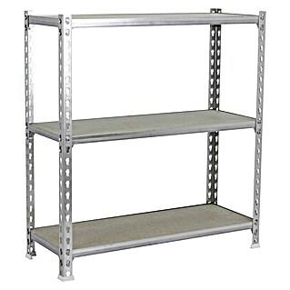 Simonrack Simonclick Estantería metálica Plus (Al x An x Pr: 100 x 100 x 30 cm, Capacidad de carga por balda: 150 kg, Número de baldas: 3 ud., Inserción, Galvanizado)