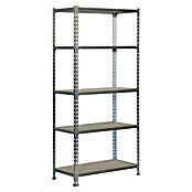 Simonrack Maderclick Estantería metálica Superplus (Al x An x Pr: 200 x 110 x 30 cm, Capacidad de carga por balda: 200 kg, Número de baldas: 5 ud., Inserción, Galvanizado/Madera) | BAUHAUS