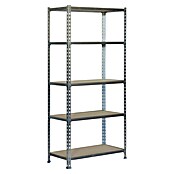 Simonrack Maderclick Estantería metálica Megaplus (Al x An x Pr: 200 x 120 x 40 cm, Capacidad de carga por balda: 200 kg, Número de baldas: 5 ud., Inserción, Galvanizado/Madera) | BAUHAUS