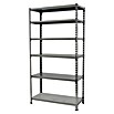 Simonrack Simonclick Metallregal Simonclick Plus (H x B x T: 250 x 100 x 30 cm, Traglast pro Boden: 180 kg, Anzahl Böden: 6 Stk., Stecken, Grau) | BAUHAUS