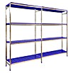 Simonrack Simoninox Estantería metálica Inicial (Al x An x Pr: 160 x 249 x 40 cm, Capacidad de carga por balda: 180 kg, Número de baldas: 4 ud., Inserción, Material balda: Plástico) | BAUHAUS
