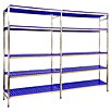 Simonrack Simoninox Estantería metálica Inicial (Al x An x Pr: 160 x 329 x 40 cm, Capacidad de carga por balda: 180 kg, Número de baldas: 5 ud., Inserción, Material balda: Plástico) | BAUHAUS