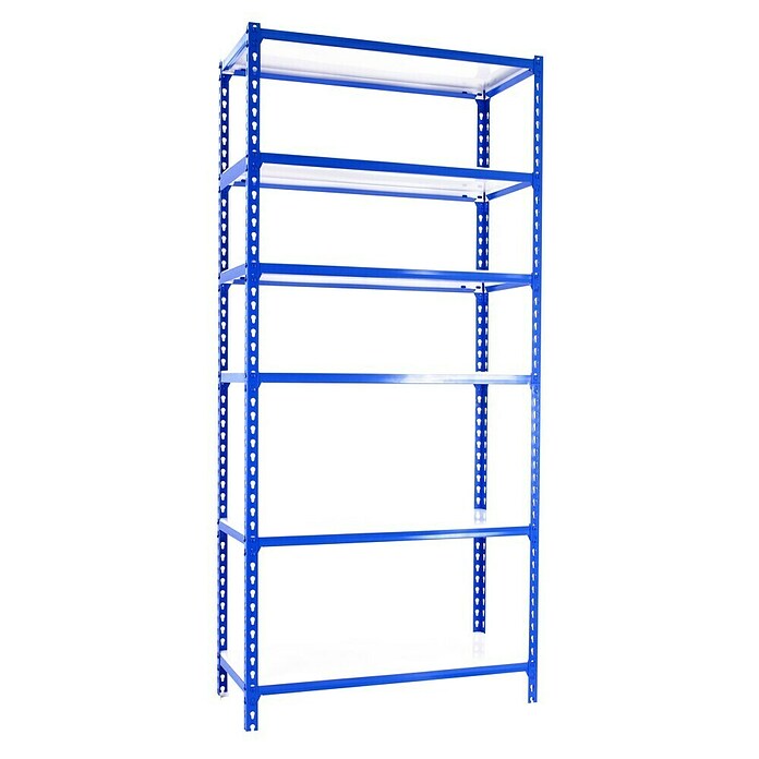 Simonrack Simonclick Metallregal (L x B x H: 50 x 110 x 250 cm, Traglast: 180 kg/Boden, Anzahl Böden: 6 Stk., Blau)