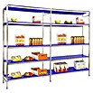 Simonrack Simoninox Estantería metálica Inicial (Al x An x Pr: 160 x 329 x 40 cm, Capacidad de carga por balda: 180 kg, Número de baldas: 5 ud., Inserción, Material balda: Plástico) | BAUHAUS