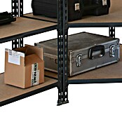 Simonrack Simonclick Eckregale-Set Maderclick Corner (H x B x T: 180 x 180 x 40 cm, Traglast pro Boden: 150 kg, Anzahl Böden: 15 Stk., Stecken, Anthrazitgrau) | BAUHAUS