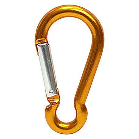 Karabinerhaken Klein WEBBOMB® 2X Karabiner Haken Mit Schraubverschluss 80mm Für Karabiner Schlüsselanhänger