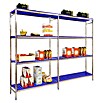 Simonrack Simoninox Estantería metálica Inicial (Al x An x Pr: 160 x 249 x 40 cm, Capacidad de carga por balda: 180 kg, Número de baldas: 4 ud., Inserción, Material balda: Plástico) | BAUHAUS