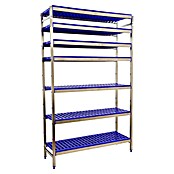 Simonrack Simoninox Estantería metálica Inicial (Al x An x Pr: 200 x 126 x 50 cm, Capacidad de carga por balda: 180 kg, Número de baldas: 7 ud., Inserción, Material balda: Plástico) | BAUHAUS