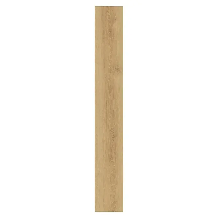 Krono Original Laminat Altitude - Honey Montreux Oak, Landhausdiele, 2.003 x 245 x 12 mm - Abbildung eines einzelnen Laminatpaneels mit natürlicher Holzmaserung in hellbraunen Farbtönen.