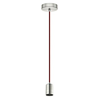 Eglo Lámpara colgante redonda Yorth (60 W, E27, Altura: 200 cm, Rojo)