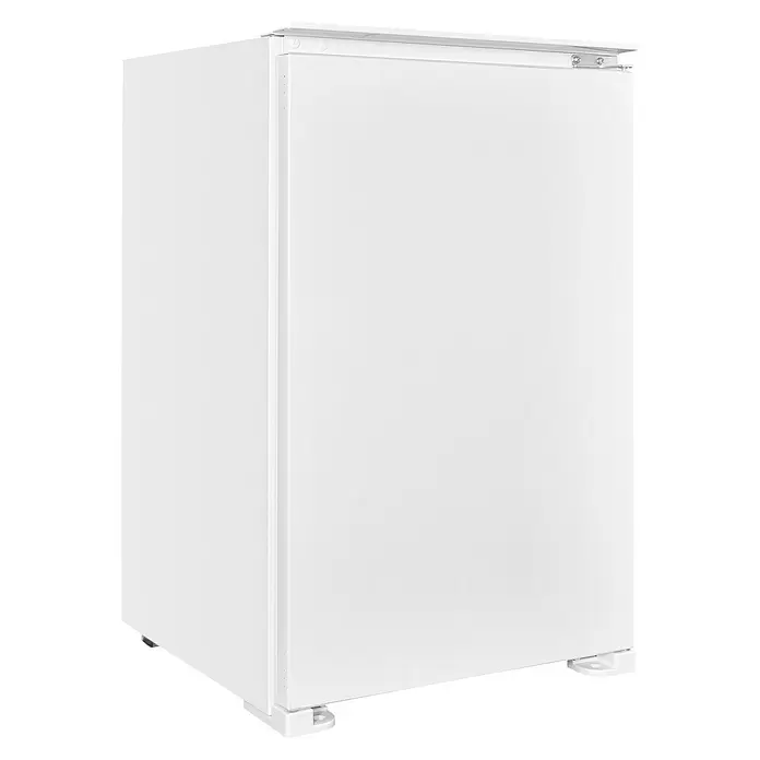 Wolkenstein Vollraumkühlschrank WKS135.0EEB - Nutzinhalt Gesamt: 129 l, 54 x 54 x 88 cm, Weiß - Weißer freistehender Kühlschrank mit einer Tür.