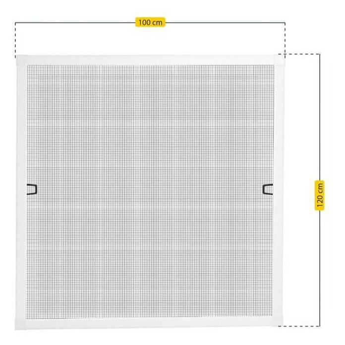 Schellenberg Zaštita od insekata za prozore Plus  (Š x V: 100 x 120 cm, Boja okvira: Bijele boje) | BAUHAUS