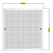 Schellenberg Zaštita od insekata za prozore Plus  (Š x V: 100 x 120 cm, Boja okvira: Bijele boje) | BAUHAUS