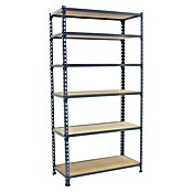 Simonrack Maderclick Metallregal Maderclick MegaPlus (H x B x T: 250 x 120 x 40 cm, Traglast pro Boden: 200 kg, Anzahl Böden: 6 Stk., Stecken, Grau) | BAUHAUS