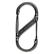 Nite Ize Doppelkarabiner (50 x 22 mm, Edelstahl, Silber, Zugfestigkeit: 4,5 kg)
