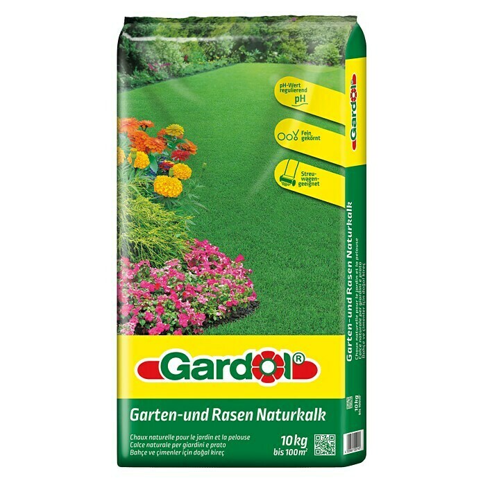 Gardol Garten- & Rasenkalk10 kg, Inhalt ausreichend für ca.: 100 m² Front View