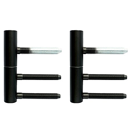 Diamond Doors Black Edition Türband Paar passend für L-Form Black (2 Stk., Passend für: 2-teilige Holzzargen, L x B x H: 70 x 100 x 185 mm, Schwarz)