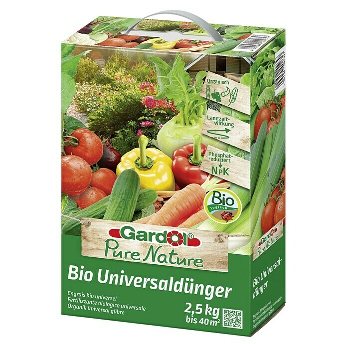Gardol Pure Nature Bio-Universaldünger (2,5 kg, Inhalt ausreichend für ca.: 40 m²)