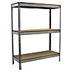Simonrack Simontaller Schwerlastregal Ecoforte Chipboard (H x B x T: 150 x 150 x 75 cm, Traglast pro Boden: 400 kg, Anzahl Böden: 3 Stk., Stecken, Silber) | BAUHAUS