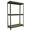 Simonrack Simontaller Schwerlastregal Ecoforte Chipboard (H x B x T: 150 x 120 x 75 cm, Traglast pro Boden: 400 kg, Anzahl Böden: 3 Stk., Stecken, Grau) | BAUHAUS
