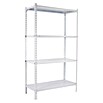 Simonrack Simonclick Metallregal Ecoclick (H x B x T: 150 x 90 x 30 cm, Traglast pro Boden: 70 kg, Anzahl Böden: 4 Stk., Stecken, Weiß) | BAUHAUS