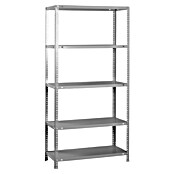 Simonrack Simonclassic Metallregal (L x B x H: 40 x 110 x 200 cm, Traglast: 100 kg/Boden, Anzahl Böden: 5 Stk., Grau)