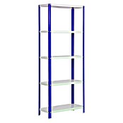 Simonrack Simonhome Metallregal (L x B x H: 30 x 100 x 180 cm, Traglast: 100 kg/Boden, Anzahl Böden: 5 Stk., Blau)