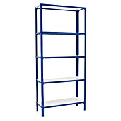 Simonrack Simonhome Metallregal (L x B x H: 30 x 80 x 180 cm, Traglast: 150 kg/Boden, Anzahl Böden: 5 Stk., Blau)