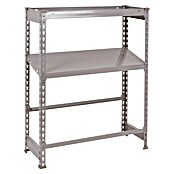 Simonrack Simonbottle Getränkekistenregal Shelf (H x B x T: 100 x 80 x 30 cm, Anzahl Böden: 3 Stk., Traglast Einlegeboden: 100 kg, Stecken, Grau) | BAUHAUS