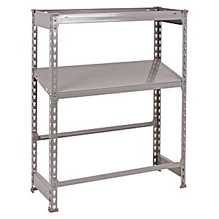 Simonrack Simonbottle Estantería para cajas de bebidas Shelf (Al x An x Pr: 100 x 80 x 30 cm, Número de baldas: 3 ud., Carga límite balda: 100 kg, Inserción, Gris)