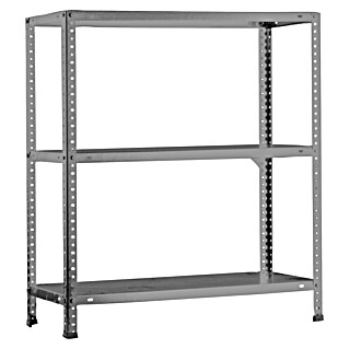 Simonrack Simonclassic Metallregal Advantage (H x B x T: 90 x 90 x 40 cm, Traglast pro Boden: 75 kg, Anzahl Böden: 3 Stk., Schrauben, Grau)