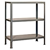 Simonrack Simonhome Estantería metálica Fileclick Mini (L x An x Al: 36 x 80 x 90 cm, Capacidad de carga: 100 kg/balda, Número de baldas: 3 ud., Gris)