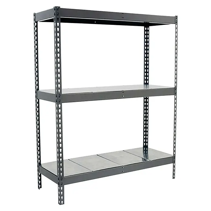 Simonrack Ecoforte Metallregal Ecoforte Metall - H x B x T: 200 x 120 x 45 cm, Traglast pro Boden: 400 kg, Anzahl Böden: 3 Stk., Stecken, Grau - Stabiles Metallregal mit drei Ebenen für Lagerung und Organisation, ideal für Garage, Keller oder Werkstatt. Robuste Konstruktion für hohe Belastbarkeit.
