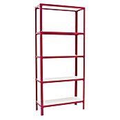 Simonrack Simonhome Metallregal (L x B x H: 30 x 100 x 180 cm, Traglast: 150 kg/Boden, Anzahl Böden: 5 Stk., Rosa)